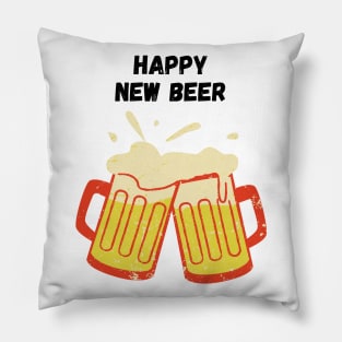 Happy New Beer Pillow