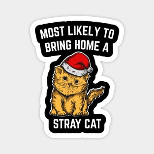 Christmas-Cat Magnet