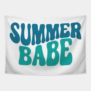 Summer Babe. Fun Summer, Beach, Sand, Surf Quote. Tapestry