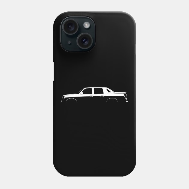 Cadillac Escalade EXT (2002) Silhouette Phone Case by Car-Silhouettes