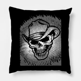 Cowboy Horror Skull 8bit/Pixelart Pillow