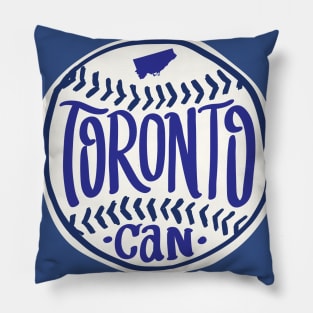 Toronto Canada Hand Drawn Script Design Pillow