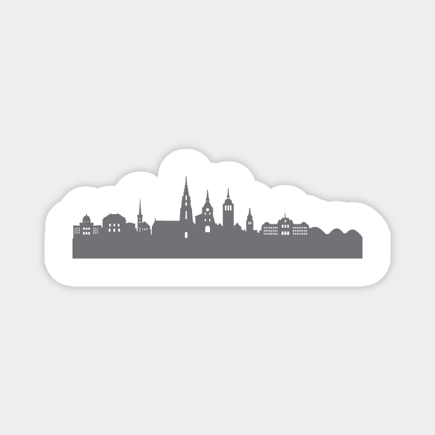 Bern in gray Magnet by 44spaces