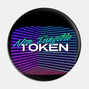 Non Fungible token 80s television glitch Pin