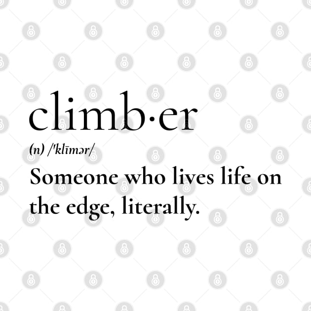 Climber Definition by Low Gravity Prints