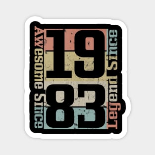 37th Birthday Gift Idea Awesome Since 1983 Magnet