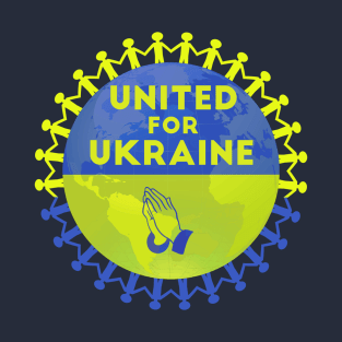 United for Ukraine, I Stand with Ukraine T-Shirt