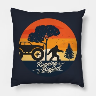 Running Bigfoot Pillow