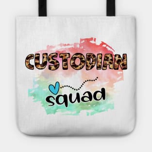 Custodian Squad School Cleaning Staff Custodian Appreciate Tote