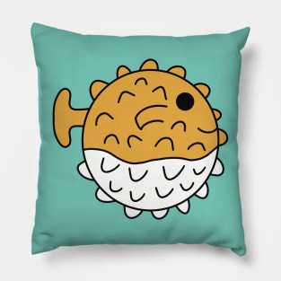 Cute Kawaii Pufferfish Pillow