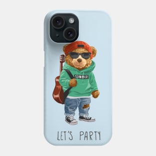 Let's Party Bear Phone Case