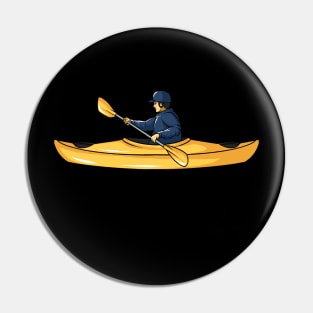 Canoe Canoeing Pin