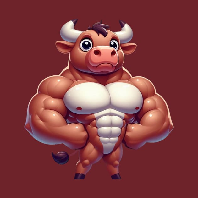 Cute Muscular Bull by Dmytro