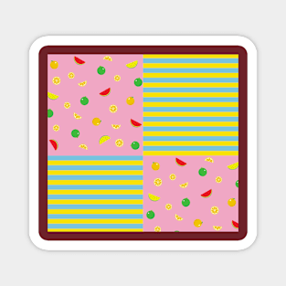 Harvest A Fresh Fruity Slice Of Goodness Magnet