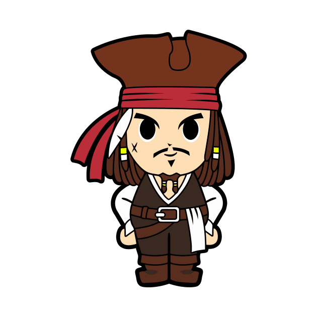 Jack Sparrow Chibi by untitleddada