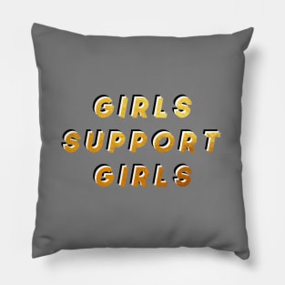 GIRLS SUPPORT GIRLS - modern Pillow