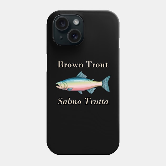 Brown Trout Salmo Trutta Phone Case by TASAAGOR