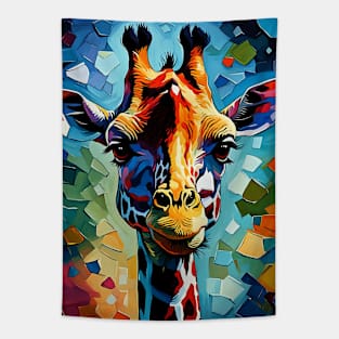 Colorful Giraffe 302 Tapestry