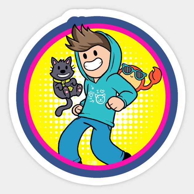 Dancing Denis Denis Roblox Sticker Teepublic - alex and denis roblox