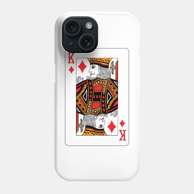 King of Diamonds Phone Case by rheyes