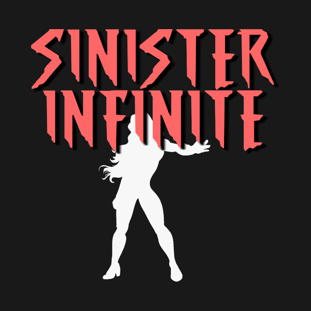 SINISTER INFINITE Female (White Silhouette) by Zombie Squad Clothing