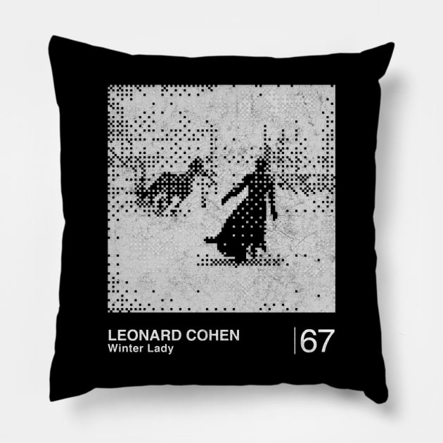 Winter Lady / Minimalist Graphic Design Fan Artwork Pillow by saudade