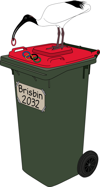 Brisbin Bin Chicken Mascot Kids T-Shirt by BinChickenBaby