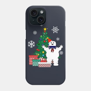 Stay Puft Ghostbusters Around The Christmas Tree Phone Case