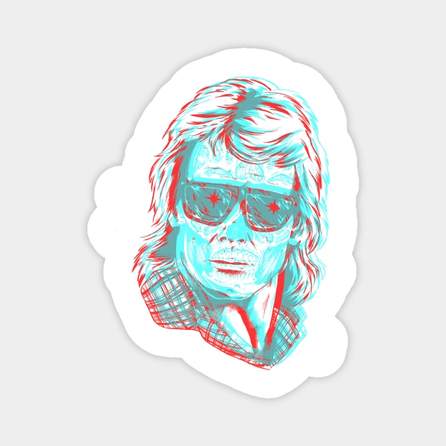 They Live We Sleep 3D Magnet by JonathanGrimmArt