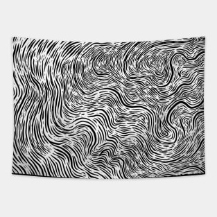 Nirmana Line Art Pattern Full Print Tapestry