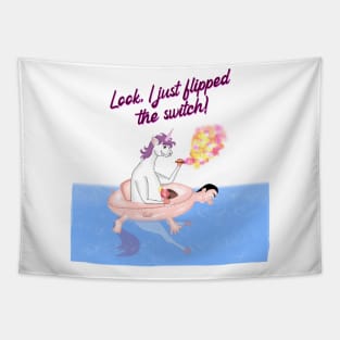 Unicorn pool party! Tapestry