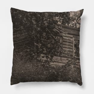 Burnt out barn Pillow