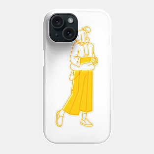 walking girl Phone Case