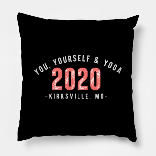 You Yourself And Yoga Established 2020 Pillow by Ro Go Dan