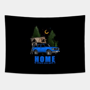 Home is where you park it Land Cruiser - Blue Tapestry