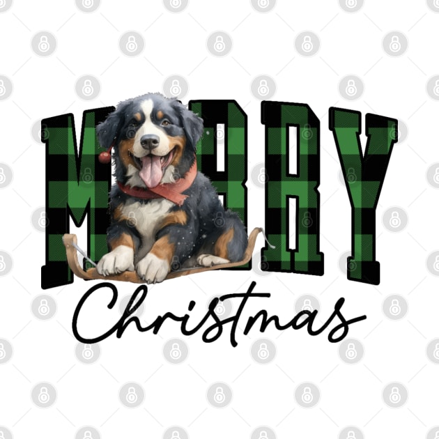 Christmas Bernese mountain dog by Bernesemountaindogstuff