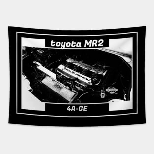 TOYOTA MR2 MK1 ENGINE (Black Version) Tapestry