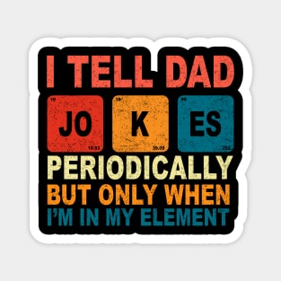 Fathers Day Tee from Wife Kids I Tell Dad Jokes Periodically Magnet