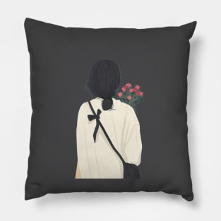 Girl flower Pillow