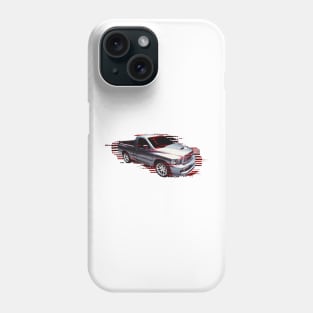 Gray SRT10 single cab pickup truck Phone Case