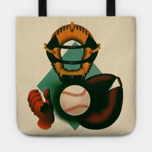 Vintage Baseball Catcher Tote