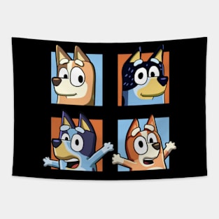 bluey bingo dad mum Tapestry