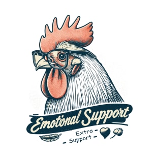 Chicken Emotional Support T-Shirt