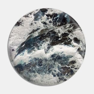 Contrasted blue and white rock formation Pin