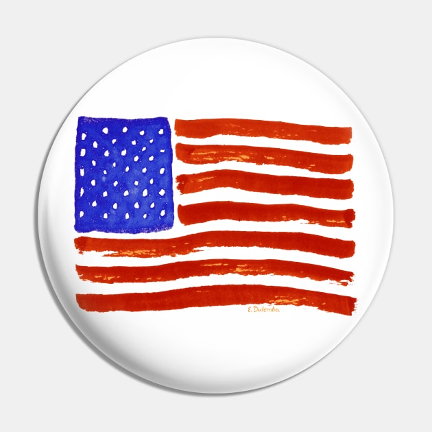 Flag Pin by dulemba