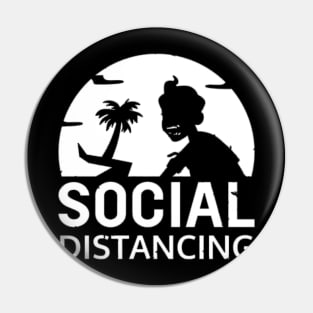 Bigfoot Social Distancing World Champion T-Shirt Pin