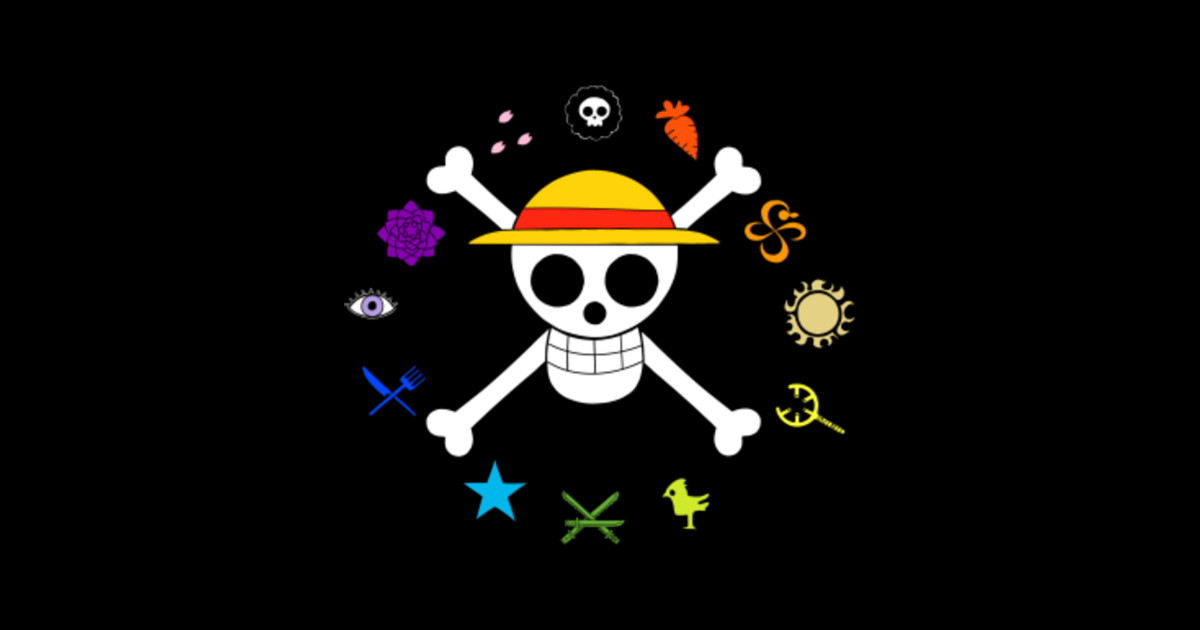 Straw Hat Pirates (ver. 2) - One Piece - Sticker | TeePublic