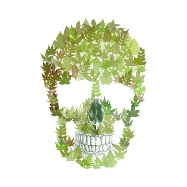 Leaves Skull by LiranAbir