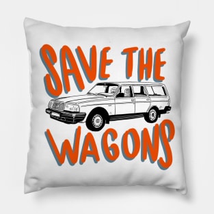 Save the wagons Pillow