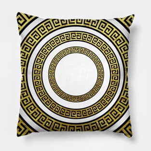 Artdeco Greek Meander Symbol Pillow